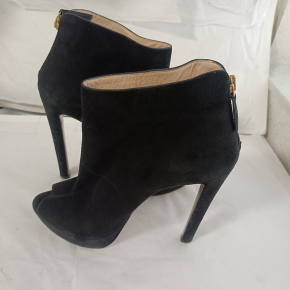 Prada Black suede  Boots ankle size 37 - Picture 14 of 15
